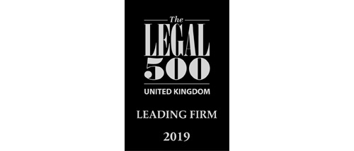 The Legal 500 UK 2019 - Leading firm